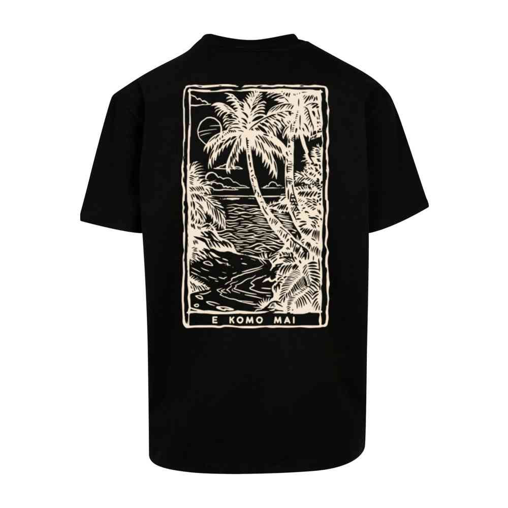 Merchcode - Hawai Oversized Mens Tshirt - Black
